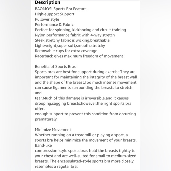 Women’s Sports Bras 4 pack - Picture 4 of 4